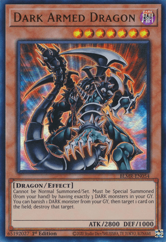 Dark Armed Dragon - BLMR-EN054 Quarter Century Secret Rare 1st Edition