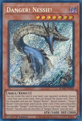 Danger! Nessie! - BLMR-EN059 Quarter Century Secret Rare 1st Edition