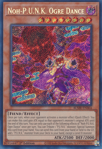 Noh-P.U.N.K. Ogre Dance - BLMR-EN064 Secret Rare 1st Edition