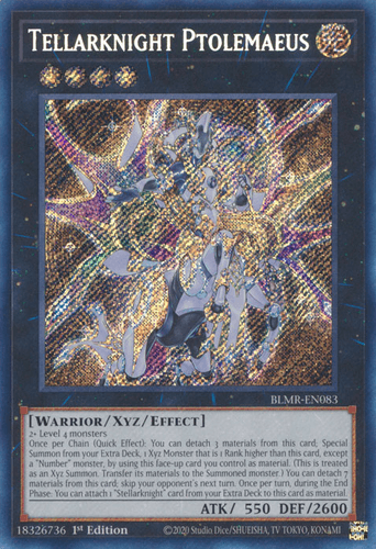 Tellarknight Ptolemaeus - BLMR-EN083 Quarter Century Secret Rare 1st Edition