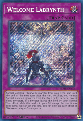 Welcome Labrynth - BLMR-EN102 Quarter Century Secret Rare 1st Edition