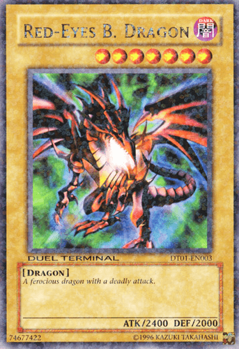 Red-Eyes Black Dragon - DT01-EN003 Duel Terminal Rare Parallel Rare Limited Edition