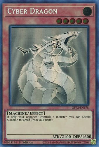 Cyber Dragon - DT01-EN009 Duel Terminal Rare Parallel Rare Limited Edition