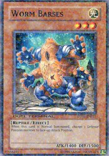 Worm Barses - DT01-EN027 Duel Terminal Normal Parallel Rare Limited Edition