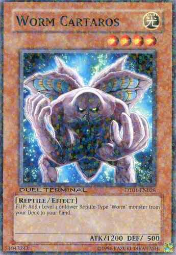 Worm Cartaros - DT01-EN028 Duel Terminal Normal Parallel Rare Limited Edition
