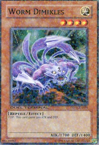 Worm Dimikles - DT01-EN029 Duel Terminal Normal Parallel Rare Limited Edition