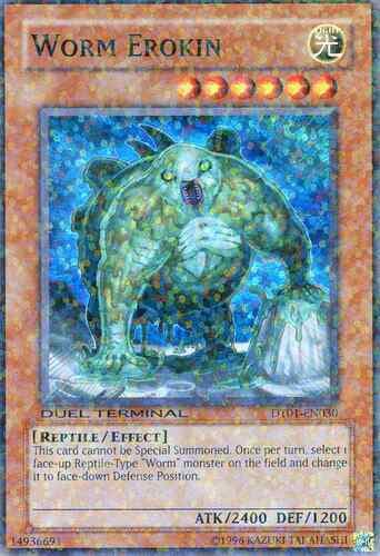 Worm Erokin - DT01-EN030 Duel Terminal Super Parallel Rare Limited Edition