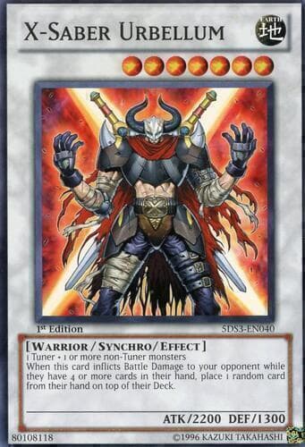 X-Saber Urbellum - DT01-EN034 Duel Terminal Ultra Parallel Rare Limited Edition