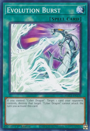 Evolution Burst - DT01-EN045 Duel Terminal Rare Parallel Rare Limited Edition