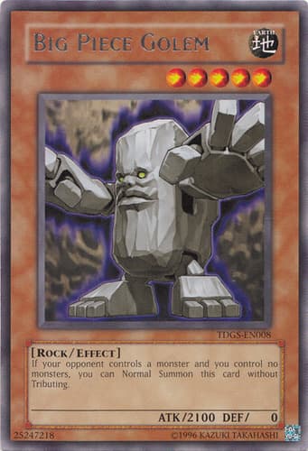 Big Piece Golem - DT01-EN053 Duel Terminal Rare Parallel Rare Limited Edition