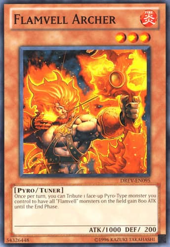 Flamvell Archer - DT01-EN071 Duel Terminal Normal Parallel Rare Limited Edition