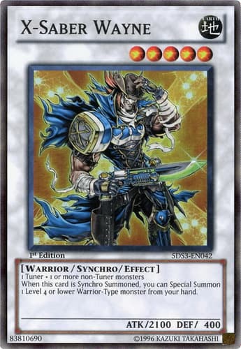 X-Saber Wayne - DT01-EN089 Duel Terminal Ultra Parallel Rare Limited Edition