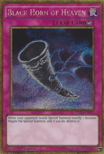 Black Horn of Heaven - DT01-EN100 Duel Terminal Normal Parallel Rare Limited Edition