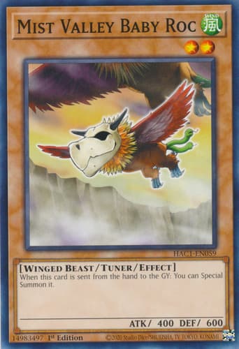 Mist Valley Baby Roc - DT02-EN019 Duel Terminal Normal Parallel Rare Limited Edition