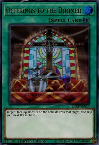 Offerings to the Doomed - DT02-EN039 Duel Terminal Normal Parallel Rare Limited Edition