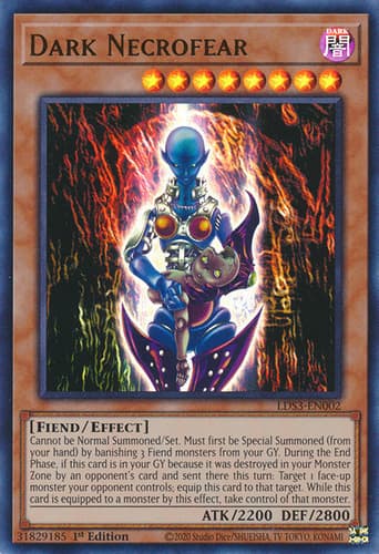 Dark Necrofear - DT02-EN056 Duel Terminal Rare Parallel Rare Limited Edition