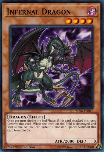 Infernal Dragon - DT02-EN058 Duel Terminal Normal Parallel Rare Limited Edition