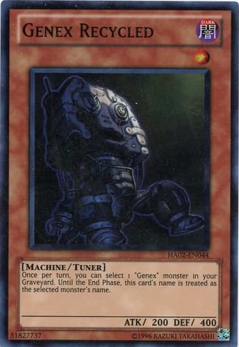 Genex Recycled - DT02-EN074 Duel Terminal Normal Parallel Rare Limited Edition