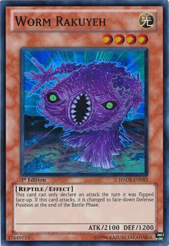 Worm Rakuyeh - DT02-EN085 Duel Terminal Normal Parallel Rare Limited Edition