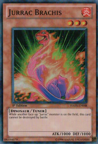 Jurrac Brachis - DT03-EN015 Duel Terminal Normal Parallel Rare Limited Edition