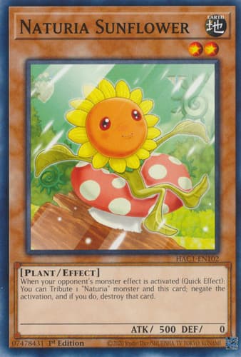 Naturia Sunflower - DT03-EN018 Duel Terminal Normal Parallel Rare Limited Edition
