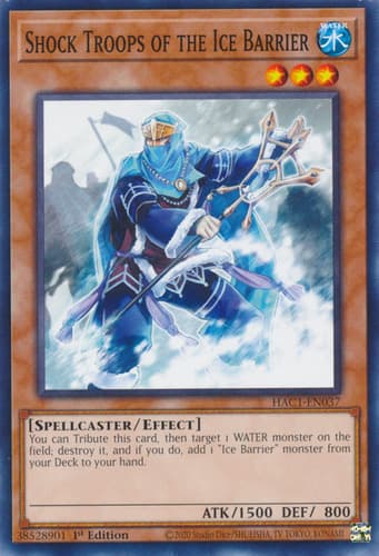 Shock Troops of the Ice Barrier - DT03-EN025 Duel Terminal Normal Parallel Rare Limited Edition