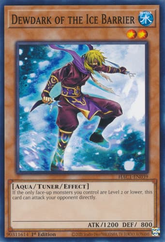 Dewdark of the Ice Barrier - DT03-EN027 Duel Terminal Normal Parallel Rare Limited Edition