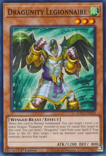 Dragunity Legionnaire - DT03-EN060 Duel Terminal Normal Parallel Rare Limited Edition