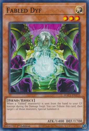 Fabled Dyf - DT03-EN064 Duel Terminal Normal Parallel Rare Limited Edition