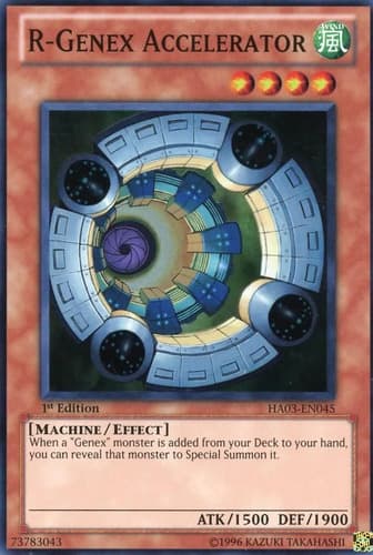 R-Genex Accelerator - DT03-EN073 Duel Terminal Normal Parallel Rare Limited Edition