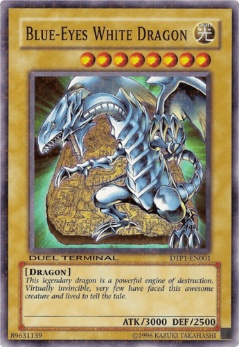 Blue-Eyes White Dragon - DTP1-EN001 Duel Terminal Super Parallel Rare Limited Edition