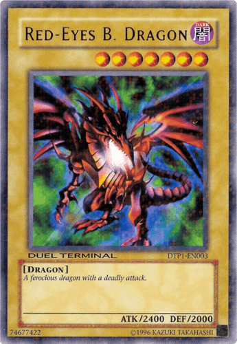 Red-Eyes Black Dragon - DTP1-EN003 Duel Terminal Rare Parallel Rare Limited Edition
