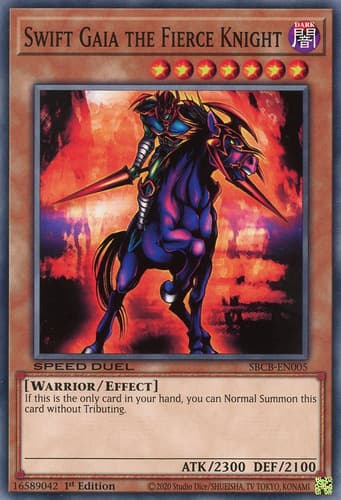 Swift Gaia the Fierce Knight - DTP1-EN026 Duel Terminal Normal Parallel Rare Limited Edition