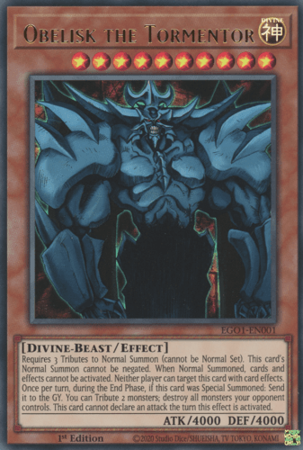Obelisk the Tormentor - EGO1-EN001 Ultra Rare Unlimited