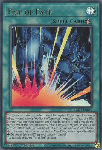 Fist of Fate - EGO1-EN003 Ultra Rare Unlimited