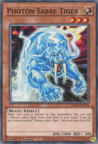 Photon Sabre Tiger - EGO1-EN013 Common Unlimited