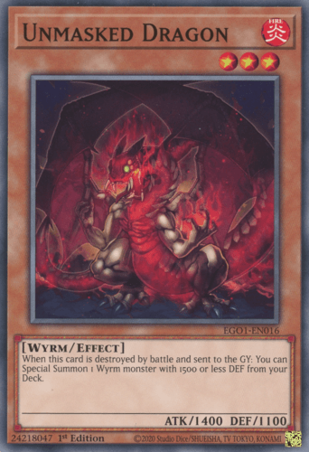 Unmasked Dragon - EGO1-EN016 Common Unlimited