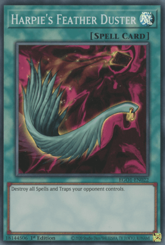 Harpie's Feather Duster - EGO1-EN022 Super Rare Unlimited