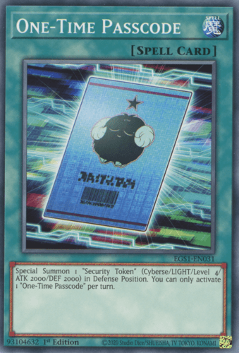 One-Time Passcode - EGS1-EN031 Common Unlimited