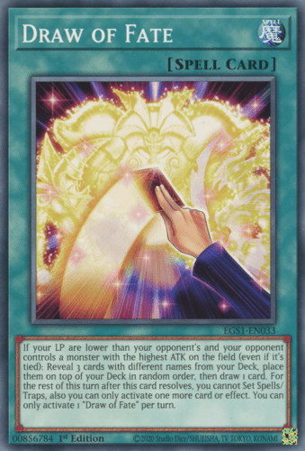 Draw of Fate - EGS1-EN033 Common Unlimited