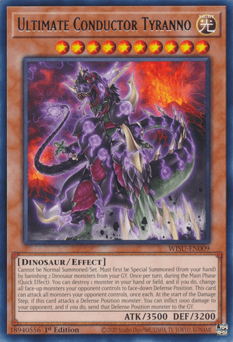 Ultimate Conductor Tyranno - WISU-EN009 Collector's Rare 1st Edition