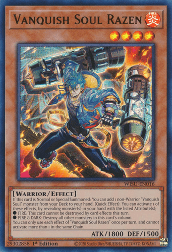 Vanquish Soul Razen - WISU-EN016 Collector's Rare 1st Edition