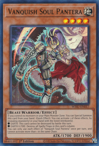 Vanquish Soul Pantera - WISU-EN017 Ultra Rare 1st Edition