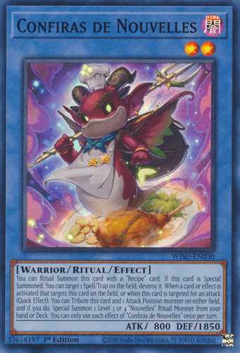 Confiras de Nouvelles - WISU-EN030 Super Rare 1st Edition