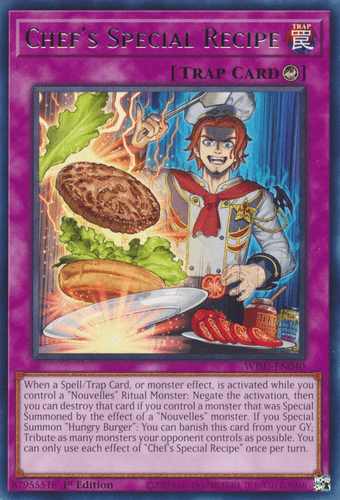 Chef's Special Recipe - WISU-EN040 Collector's Rare 1st Edition