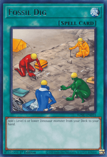 Fossil Dig - WISU-EN055 Rare 1st Edition