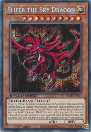 Slifer the Sky Dragon - SBC1-ENH01 Secret Rare 1st Edition