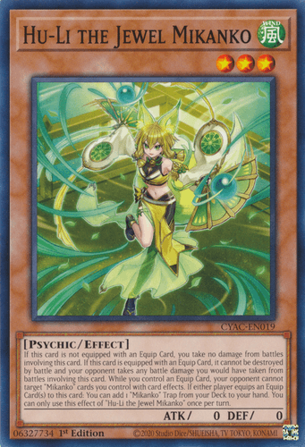 Hu-Li the Jewel Mikanko - CYAC-EN019 Common 1st Edition