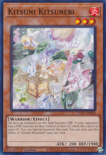Kitsuni Kitsunebi - CYAC-EN028 Common 1st Edition