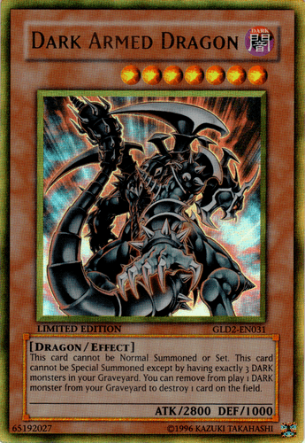 Dark Armed Dragon - GLD2-EN031 Ultra Rare Limited Edition